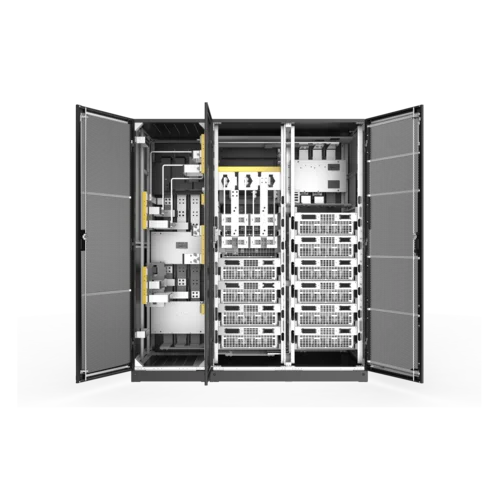 Шасси модульного источника бесперебойного питания он-лайн SNR серии SM 1000кВА (10 слотов для силовых модулей 100кВА), 3ф:3ф, 10.4"LCD, Сервисный байп